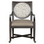 Rocco Upholstered Armchair with Casters