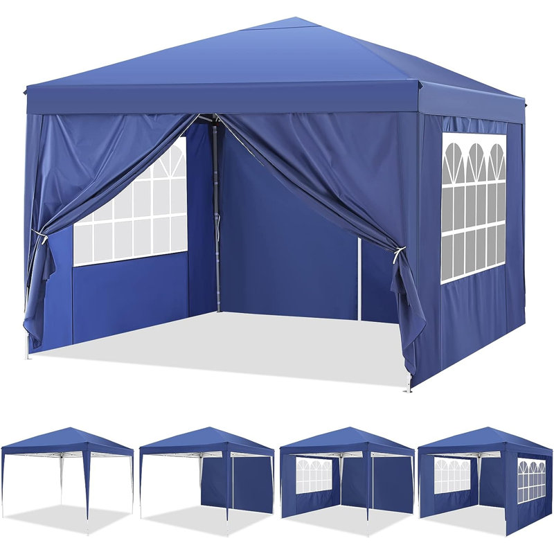 10 Ft. W x 10 Ft. D Outdoor Canopy Tent , Blue