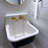 Anchor 22" L X 18" W Cast Iron Wall Mount Utility/Laundry Sink with Drain-105006368