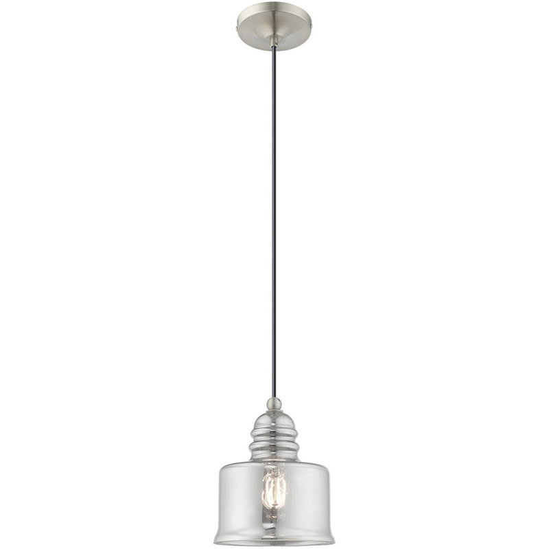 Luminaire suspendu tambour simple à 1 lumière Tryphena