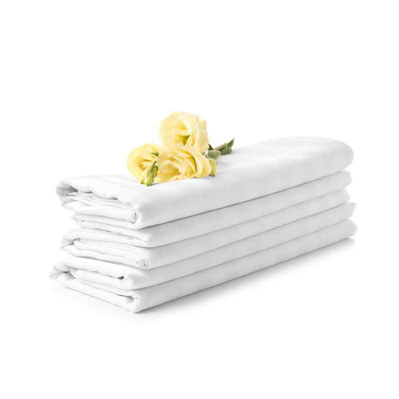Ensemble de draps en microfibre BEDDING, Simple, Blanc
