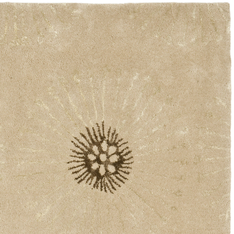 Avayah Soho Hand Tufted Wool Floral Rug, Rectangle 3'6" x 5'6"