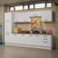  Armoire de rangement Garage L 125 po avec 11 portes à compartiments multiples et 3 tiroirs avec rangement modulaire