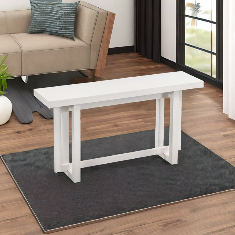 Console contemporaine, Blanc / Blanc, Blanc / Blanc