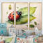 «Ladybug On A Leaf», reproduction sur toile 3 pièces-87930573-87930570