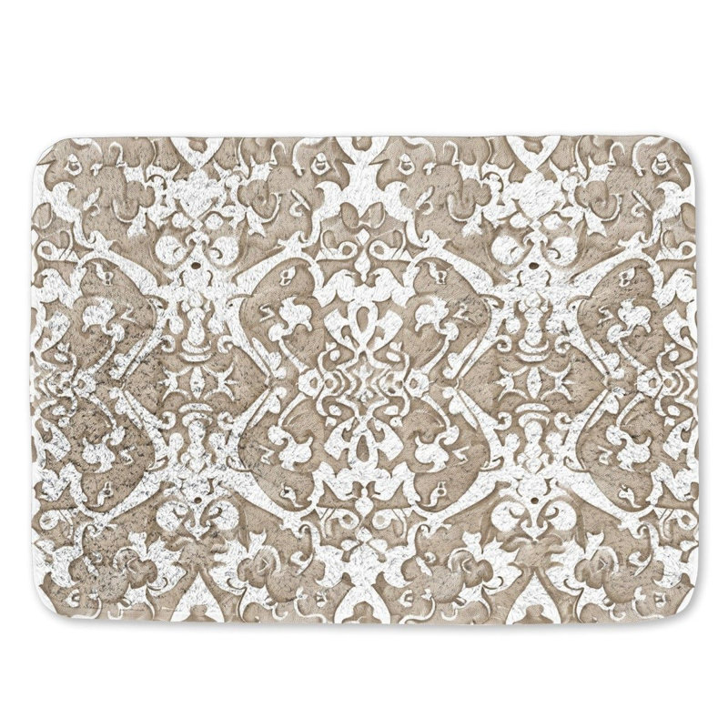 Darnold Microfiber / Microsuede Non-Slip Bath Mat, 17" W x 24" L