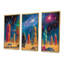 Cosmic Wanderer Crystal Pillars - Space Landscape, ensemble de reproductions d'art mural-1292683634-1292683641