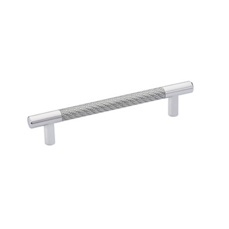 Bar Pull, Polished Chrome/Fiber Silver, 5"