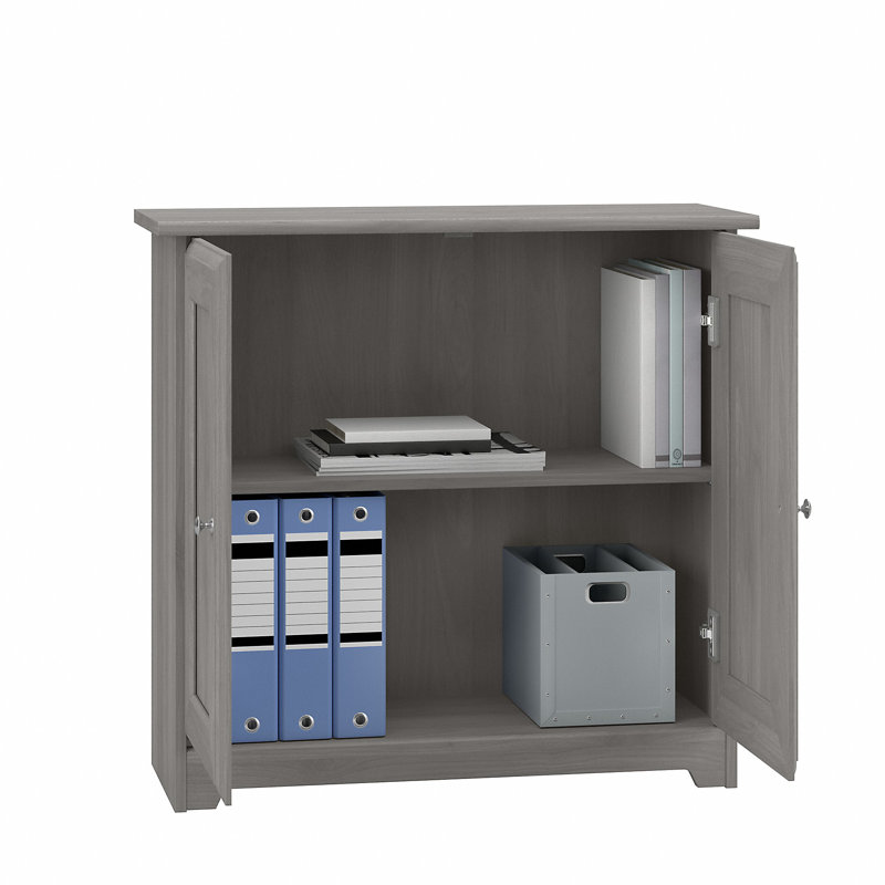 Armoire de rangement à 2 tablettes Huckins, Gris moderne
