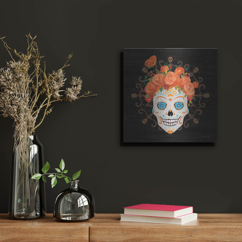 Art mural en métal Trinx «Dia De Los Muertos 1» par Danhui Nai, H 12 po x l 12 po