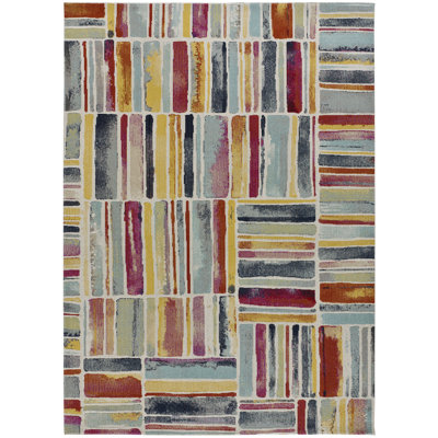 Zivon Geometric Indoor / Outdoor Area Rug