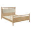 Structure de lit plateforme en bois Leni en chêne chiné clair ivoire-1705893762-1705893784