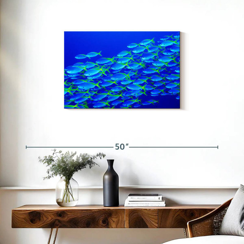 School Of Snapper Fish, 20" H x 30" W