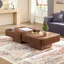 Table basse carrée 35,43 pouces Handcraft
