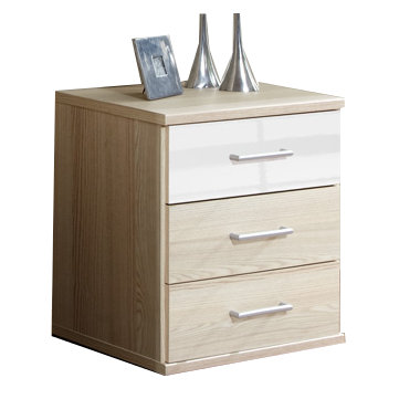 Barbier 3 Drawer Bedside Table