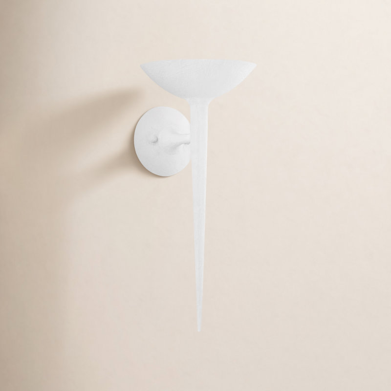 Luminaire mural à 1 lumière à intensité variable Luciana, Blanc Gesso
