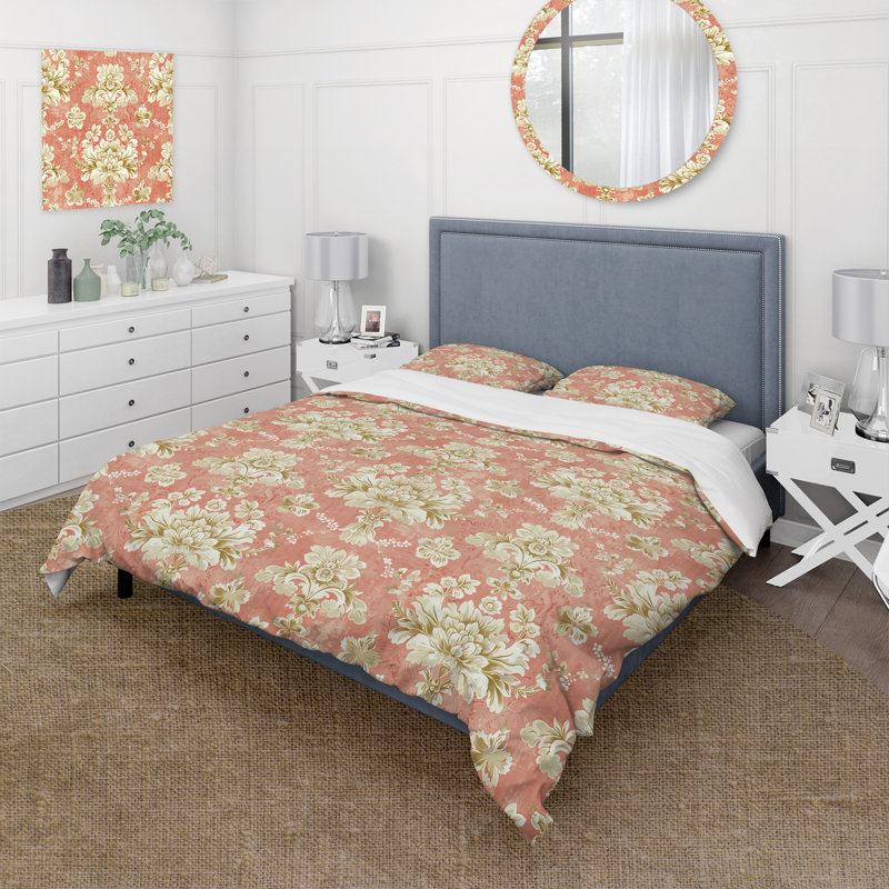 Ensemble de housse de couette Country, Housse de couette simple + 2 taies décoratives st
