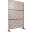 Écran d'intimité en métal pour l'extérieur et l'intérieur H 76 po (l) - option terrasse, balcon, clôture brune, balcon antirouille, patio-122460678