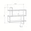 Tablette murale moderne 27,6 po x 25,8 po x 8,7 po | 100% panneau de particules enduit de mélamine, épaisseur: 0,7 pouce | Nombreuses tablettes, conception à fixation murale | Parfait pour la décoration intérieure scandinave, solution de rangement é-1710495190