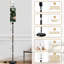  Lampe sur pied à branches 68,5 "à motif floral vert foncé à intensité variable avec abat-jour en lin et ampoule à DEL incluse