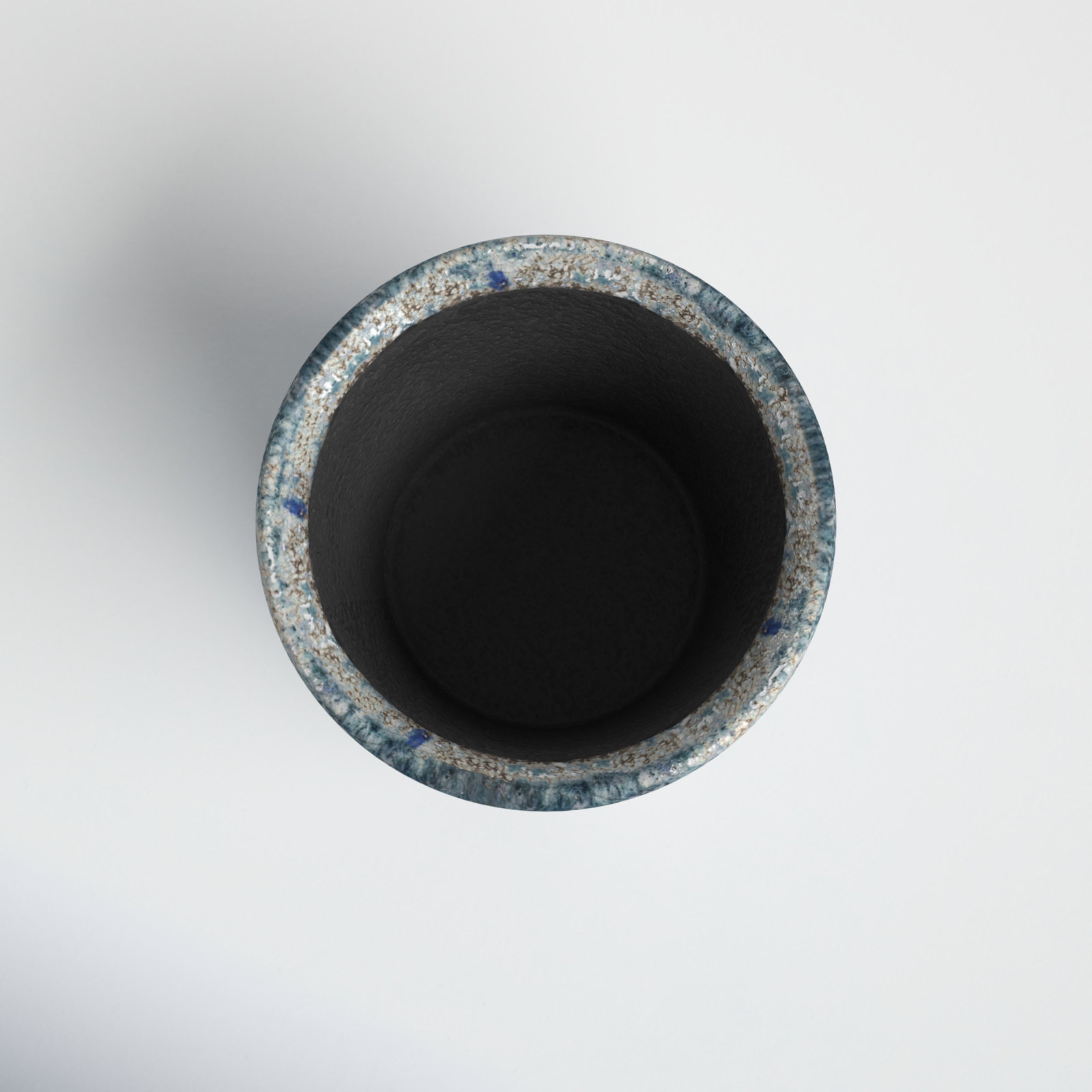 Duke Terracotta Pot Planter, Blue, 4.7" H x 5.5" W x 5.5" D