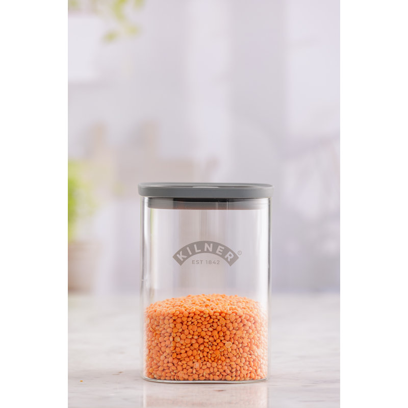 Kilner Fresh Storage Square Jar 1L, 1