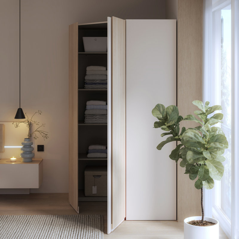 Tashyia 2 Door Manufactured Wood Wardrobe