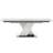 Azriela Extendable Marble Top Metal Base Dining Table-32733268