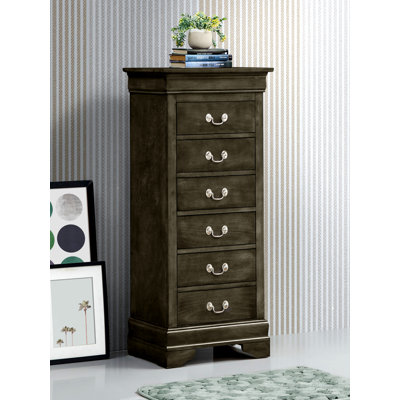 Elegant Traditional Lingerie Chest 6 Drawers Dresser