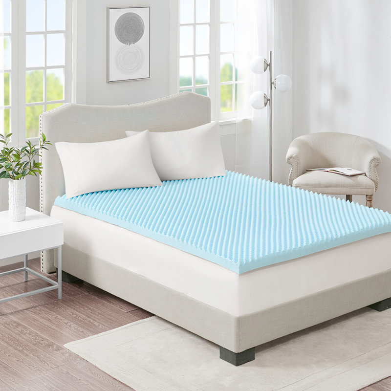 Surmatelas hypoallergénique réversible toutes saisons, Très grand californien