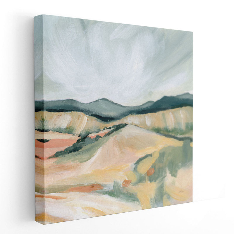 «Vermillion Landscape II», reproduction d'art sur toile, H 40 po x l 40 po