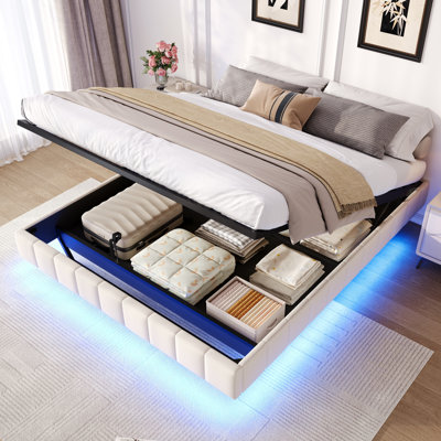 Metal Ottoman Storage Bed