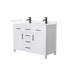 Meuble-lavabo double autoportant 48 po avec plateau en quartz Beckett-108352011-108352016-108352018
