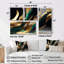 «Green Agate II» - Grand art mural abstrait transitionnel 4 pièces-2045162043-2045162042