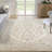 Abani Rugs Giavonnie ALA130A Traditional Ivory Beige Vintage Floral Medallion Area Rug-106320450