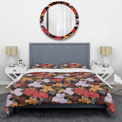 Ensemble de housse de couette multicolore Orchid Flowers - Cabin & Lodge