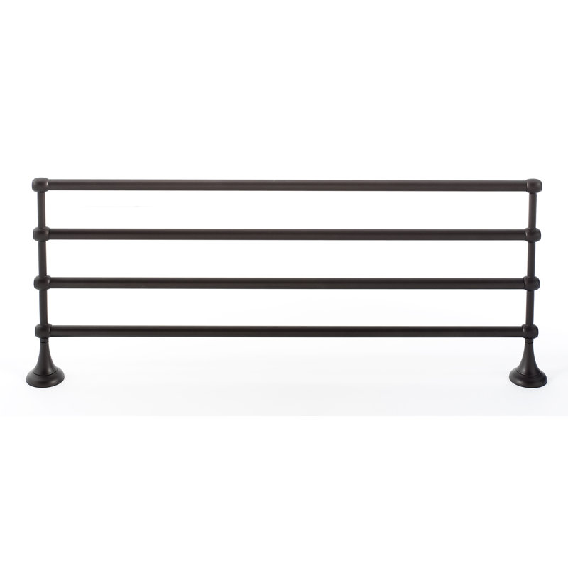 Royale Metal Bracket Shelf with Towel Bar, Chocolate Bronze