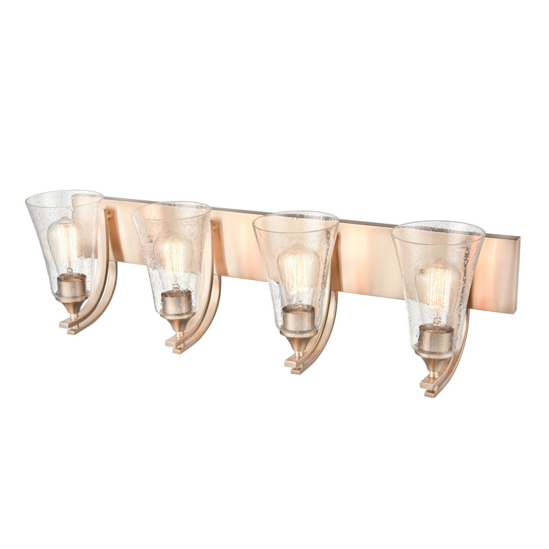 4 - Light Dimmable Vanity Light, Modern Gold