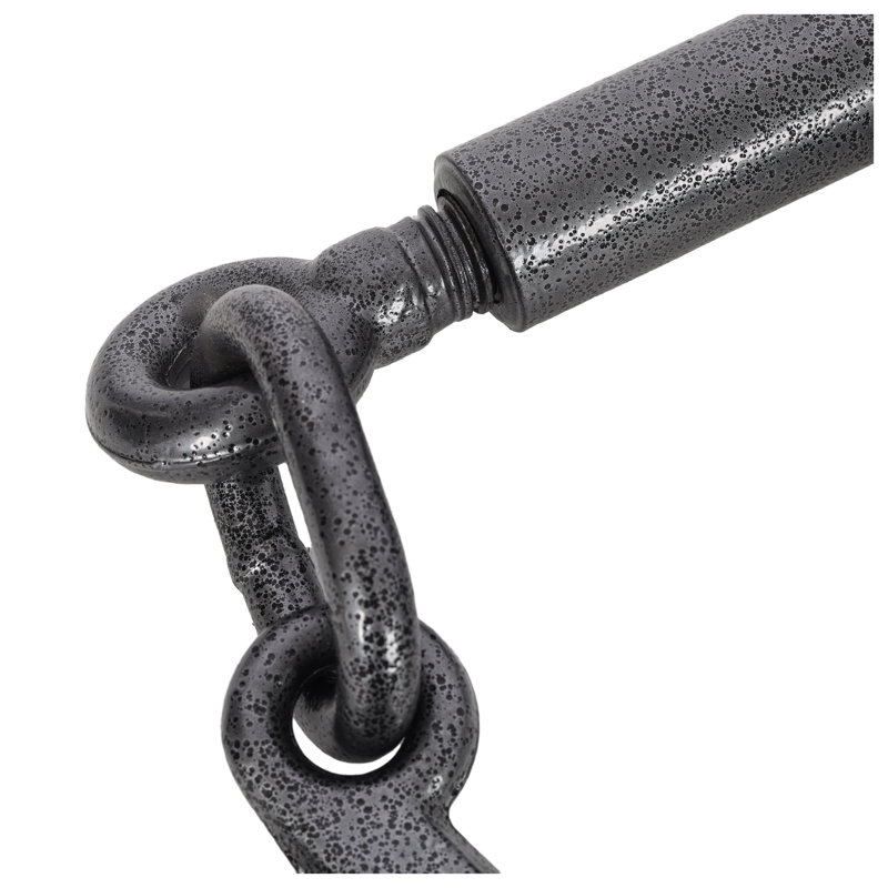 Heavy Duty 5/16"-3/8" Steel Ratchet Binder with 5,400 lbs Working Load Limit, Black, Black