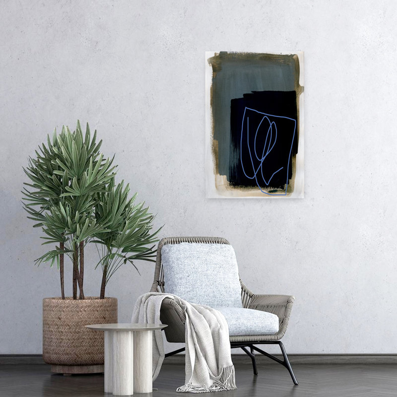Art contemporain contemporain abstrait, H 24 po x l 16 po