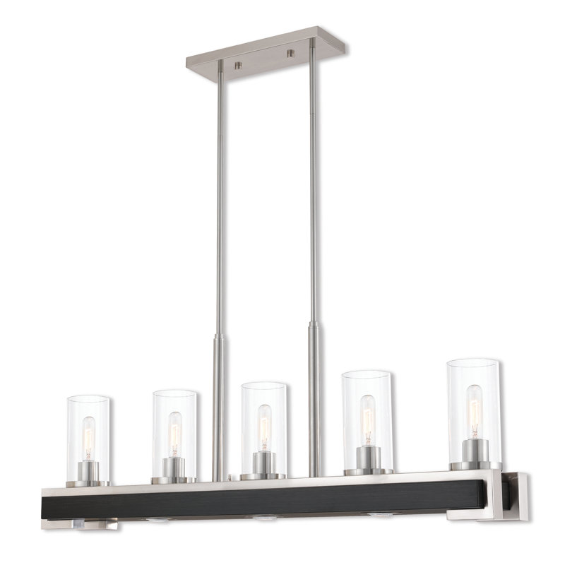 Dunigan 5 - Light Kitchen Island Pendant, Brushed Nickel