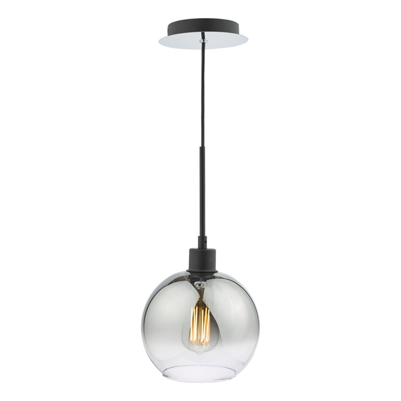 Aahiluddin 1 - Light Pendant, Smoked, Matt Black