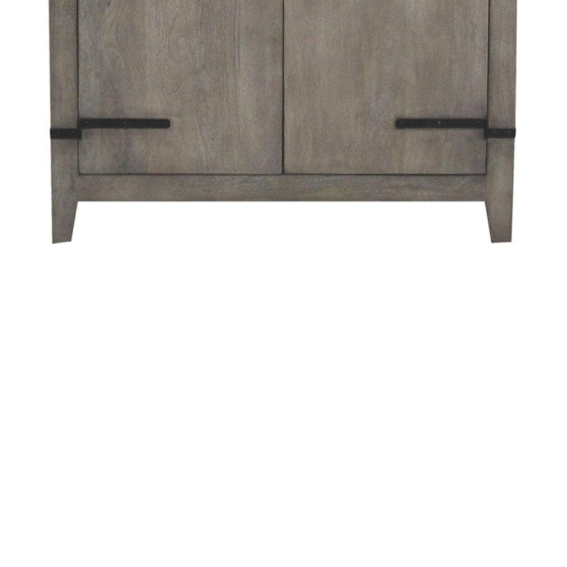 Ensemble de meuble-lavabo simple 36 po Ono, Gris clair, Pigment blanc