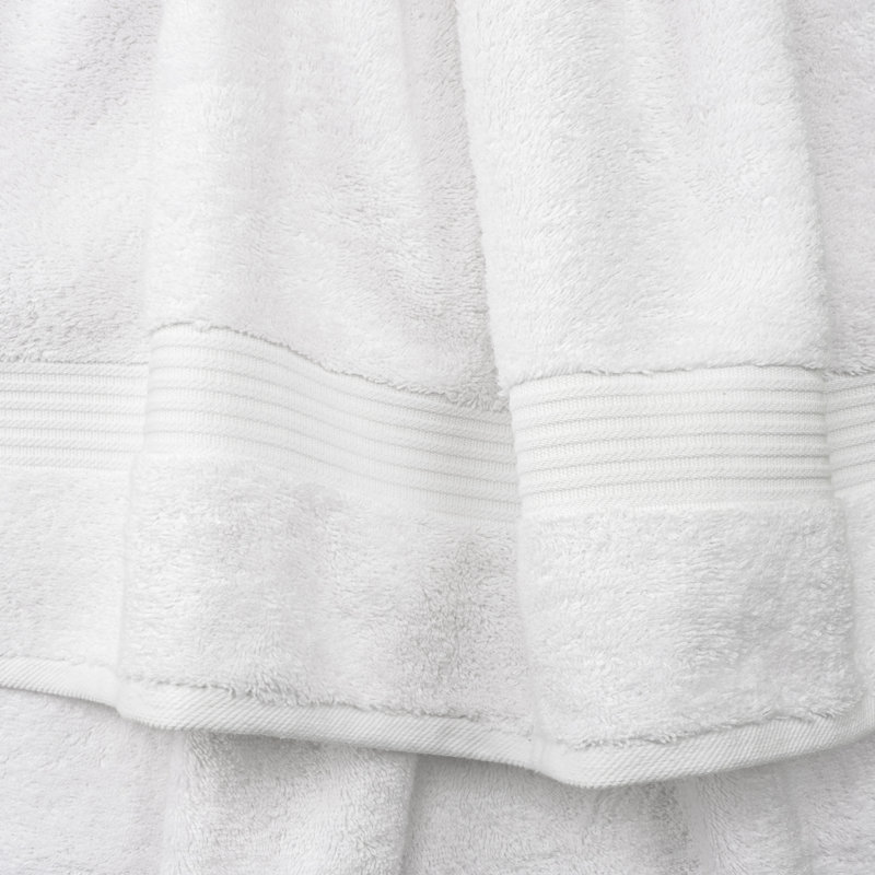 Ensemble de débarbouillettes 100% coton turque, 4 pièces de chiffon doux et absorbant, Blanc