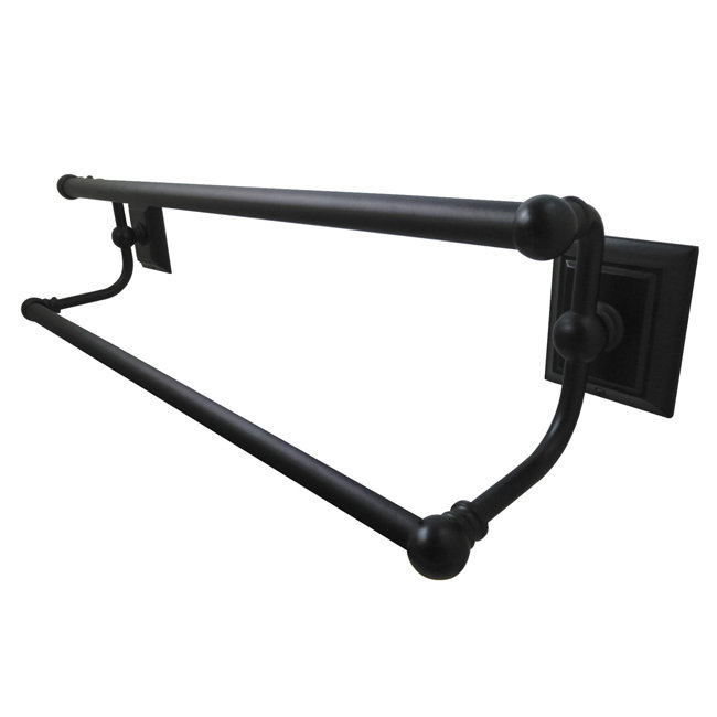 Kingston Brass Millennium 24-Inch Dual Towel Bar, Oil Rubbed Bronze