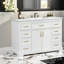 Meuble-lavabo moderne blanc avec rangement