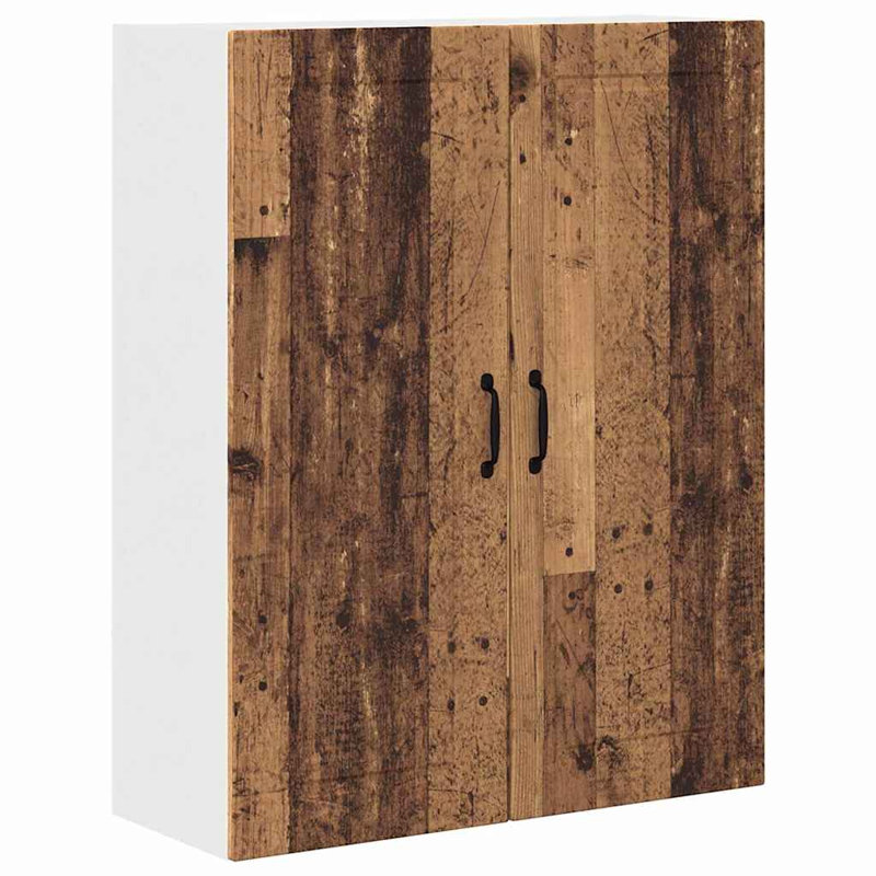 Vidaxl Kitchen Wall Cabinet High Gloss White 60 X 31 X 100 Cm, 100cm H x 80cm W x 31cm D, Old Wood