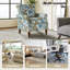 Araceli Floral Wooden Upholstered Accent Chair with Nailhead Trim-1284826341