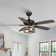 52" Rivenburg 5 - Blade Smart Ceiling Fan With Dimmable LED Lights, APP/Remote with Alexa and Google Assistant
