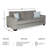 New Britain 85" Square Arm Sofa Bed-1905123341